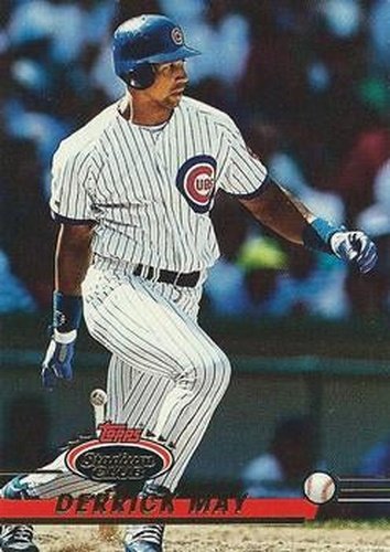 #109 Derrick May - Chicago Cubs - 1993 Stadium Club Baseball