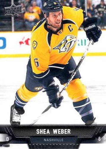 #109 Shea Weber - Nashville Predators - 2013-14 Upper Deck Hockey