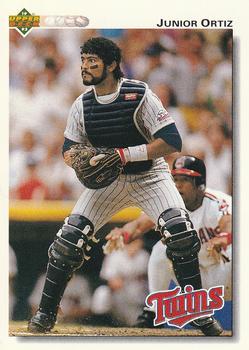 #109 Junior Ortiz - Minnesota Twins - 1992 Upper Deck Baseball