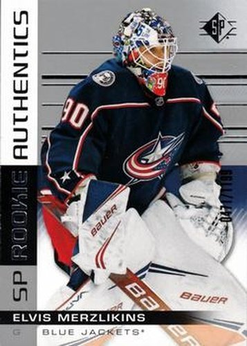 #109 Elvis Merzlikins - Columbus Blue Jackets - 2019-20 SP Hockey