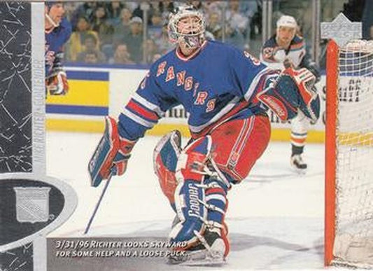 #109 Mike Richter - New York Rangers - 1996-97 Upper Deck Hockey