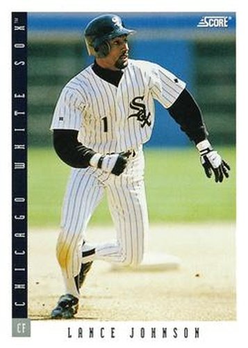 #109 Lance Johnson - Chicago White Sox - 1993 Score Baseball