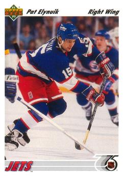 #109 Pat Elynuik - Winnipeg Jets - 1991-92 Upper Deck Hockey
