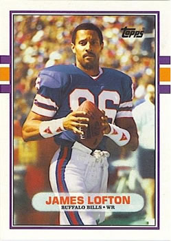 #109T James Lofton - Buffalo Bills - 1989 Topps Traded Football