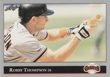 #109 Robby Thompson - San Francisco Giants - 1992 Leaf Baseball