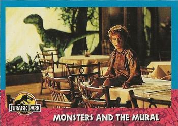 #109 Monsters and the Mural - 1993 Topps Jurassic Park