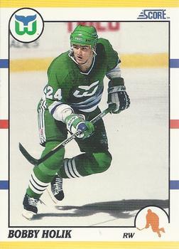 #10T Bobby Holik - Hartford Whalers - 1990-91 Score Rookie and Traded Hockey
