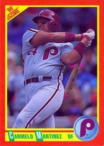 #10T Carmelo Martinez - Philadelphia Phillies - 1990 Score Rookie & Traded Baseball