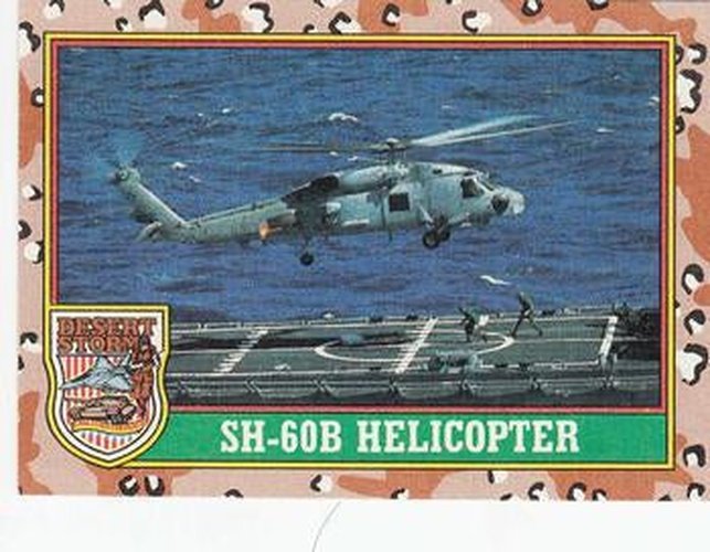 #10 SH-60B Helicopter - 1991 Topps Desert Storm