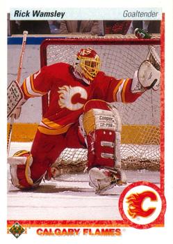 #10 Rick Wamsley - Calgary Flames - 1990-91 Upper Deck Hockey