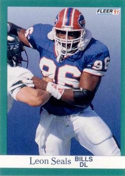 #10 Leon Seals - Buffalo Bills - 1991 Fleer Football