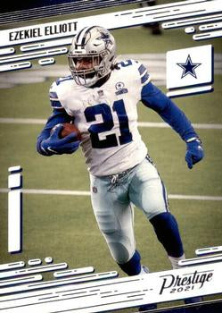 #10 Ezekiel Elliott - Dallas Cowboys - 2021 Panini Prestige Football
