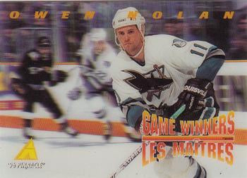 #McD-10 Owen Nolan - San Jose Sharks - 1995-96 Pinnacle McDonald's Game Winners Hockey