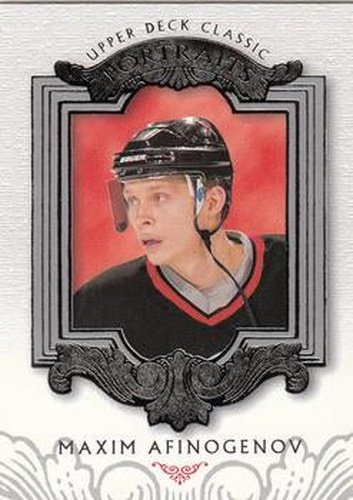 #10 Maxim Afinogenov - Buffalo Sabres - 2003-04 Upper Deck Classic Portraits Hockey