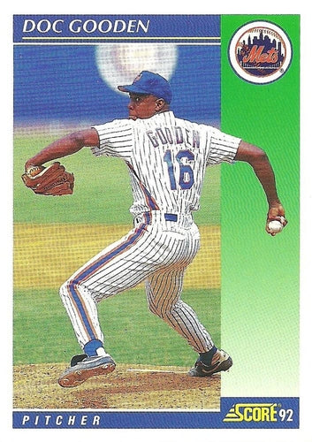 #10 Doc Gooden - New York Mets - 1992 Score Baseball