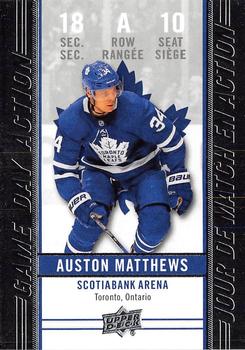 #GDA-10 Auston Matthews - Toronto Maple Leafs - 2018-19 Upper Deck Tim Hortons Hockey - Game Day Action