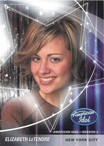 #10 Elizabeth LeTendre - New York City - 2004 Fleer American Idol Season 3