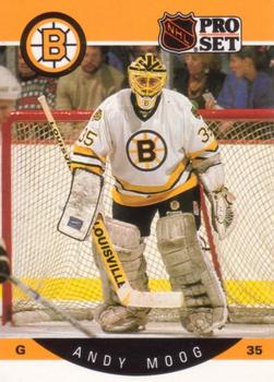#10 Andy Moog - Boston Bruins - 1990-91 Pro Set Hockey