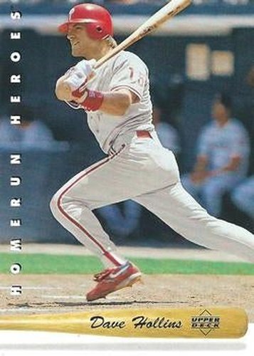 #HR10 Dave Hollins - Philadelphia Phillies - 1993 Upper Deck Baseball - Home Run Heroes