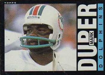 #310 Mark Duper - Miami Dolphins - 1985 Topps Football