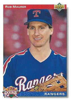 #10 Rob Maurer - Texas Rangers - 1992 Upper Deck Baseball