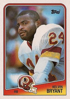 #10 Kelvin Bryant - Washington Redskins - 1988 Topps Football