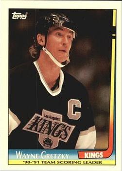 #10 Wayne Gretzky - Los Angeles Kings - 1991-92 Topps Hockey - Team Scoring Leaders