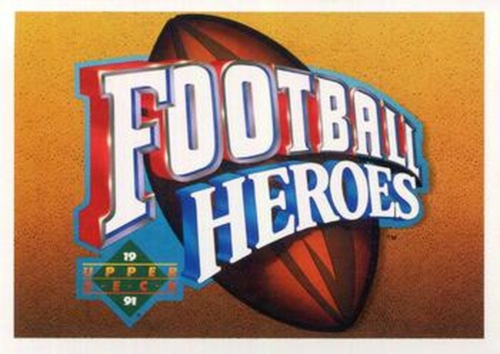 #NNO Header Card - San Francisco 49ers - 1991 Upper Deck - Football Heroes: Joe Montana Football