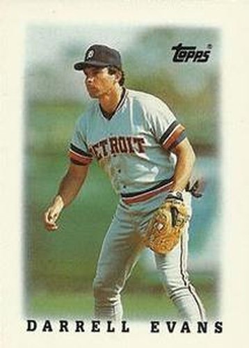 #10 Darrell Evans - Detroit Tigers - 1988 Topps Major League Leaders Minis Baseball
