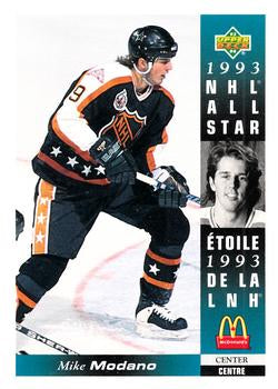#McD-10 Mike Modano - Minnesota North Stars - 1993-94 Upper Deck McDonald's Hockey