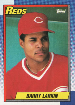 #10 Barry Larkin - Cincinnati Reds - 1990 Topps Baseball