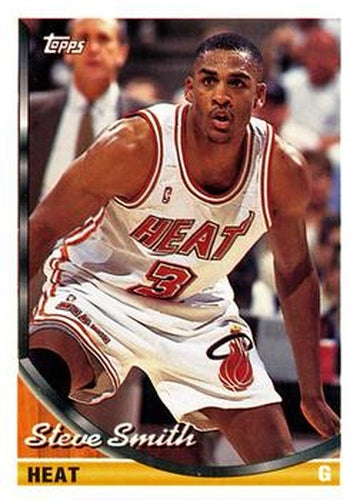 #10 Steve Smith - Miami Heat - 1993-94 Topps Basketball