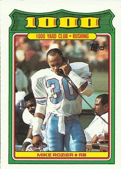 #10 Mike Rozier - Houston Oilers - 1988 Topps Football - 1000 Yard Club