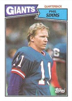 #10 Phil Simms - New York Giants - 1987 Topps Football
