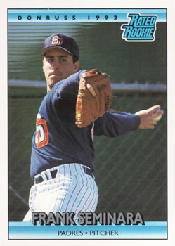 #10 Frank Seminara - San Diego Padres - 1992 Donruss Baseball