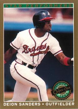#10 Deion Sanders - Atlanta Braves - 1993 O-Pee-Chee Premier Baseball - Star Performers