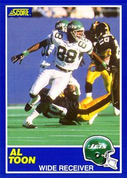 #10 Al Toon - New York Jets - 1989 Score Football