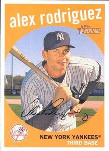 #10 Alex Rodriguez - New York Yankees - 2008 Topps Heritage Baseball