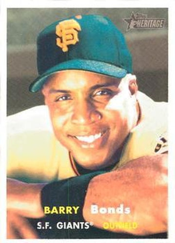 #10 Barry Bonds - San Francisco Giants - 2006 Topps Heritage Baseball