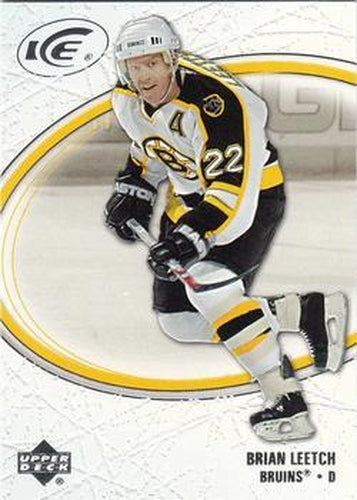 #10 Brian Leetch - Boston Bruins - 2005-06 Upper Deck Ice Hockey
