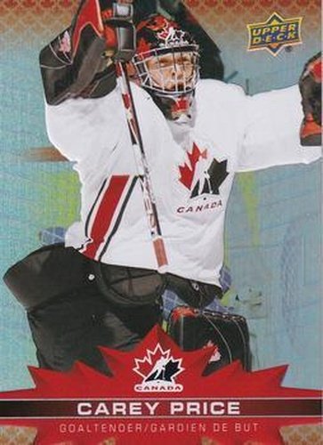 #10 Carey Price - Canada - 2021-22 Upper Deck Tim Hortons Team Canada Hockey