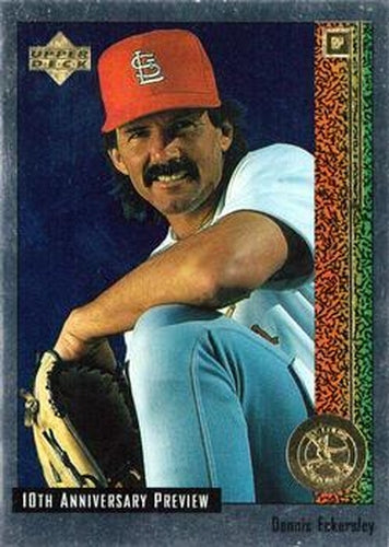 #10 Dennis Eckersley - St. Louis Cardinals - 1998 Upper Deck - 10th Anniversary Preview Baseball