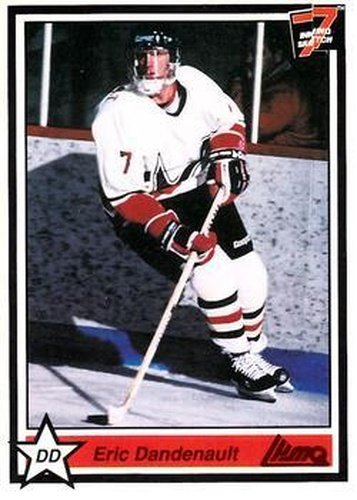 #10 Eric Dandenault - Drummondville Voltigeurs - 1990-91 7th Inning Sketch QMJHL Hockey