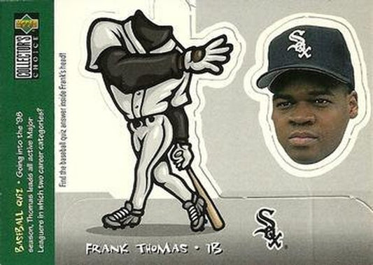 #10 Frank Thomas - Chicago White Sox - 1998 Collector's Choice - Mini Bobbing Heads Baseball