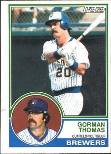 #10 Gorman Thomas - Milwaukee Brewers - 1983 O-Pee-Chee Baseball