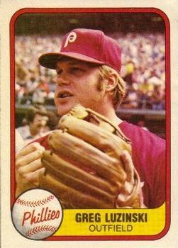 #10 Greg Luzinski - Philadelphia Phillies - 1981 Fleer Baseball