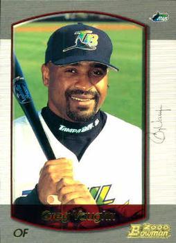#10 Greg Vaughn - Tampa Bay Devil Rays - 2000 Bowman Baseball