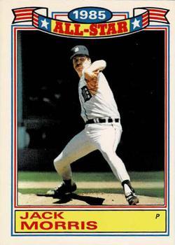 #10 Jack Morris - Detroit Tigers - 1986 Topps Baseball - Glossy All-Stars