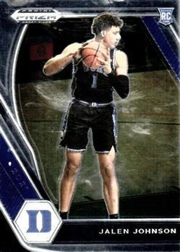#10 Jalen Johnson - Duke Blue Devils - 2021 Panini Prizm Collegiate Draft Picks Basketball