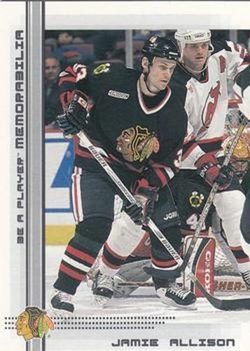 #10 Jamie Allison - Chicago Blackhawks - 2000-01 Be a Player Memorabilia Hockey